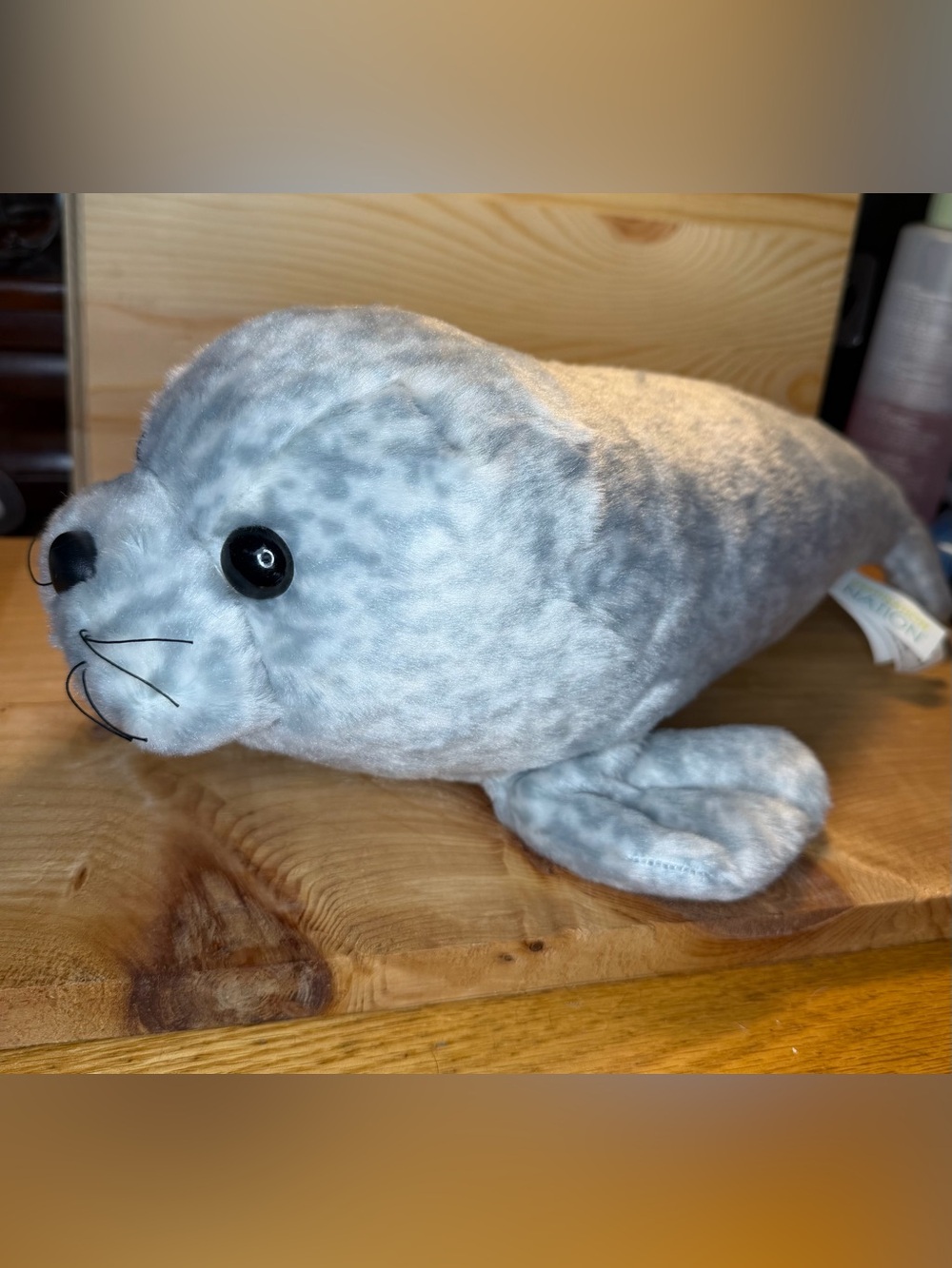 Plush Gray Seal stuffed animal 9 in Destination Nation